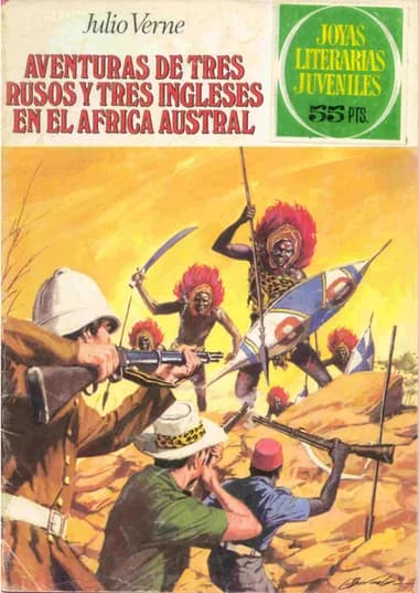 Portada de Aventuras de tres rusos y tres ingleses en el Africa austral