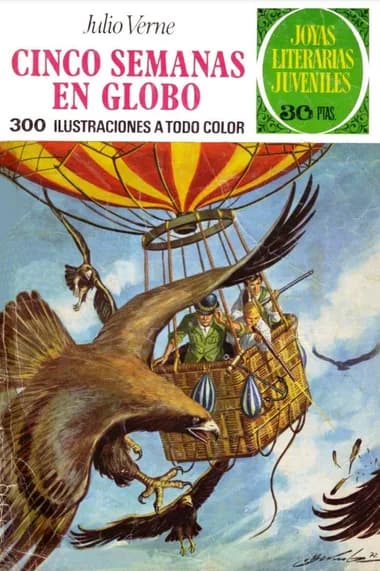 Portada de Cinco semanas en globo